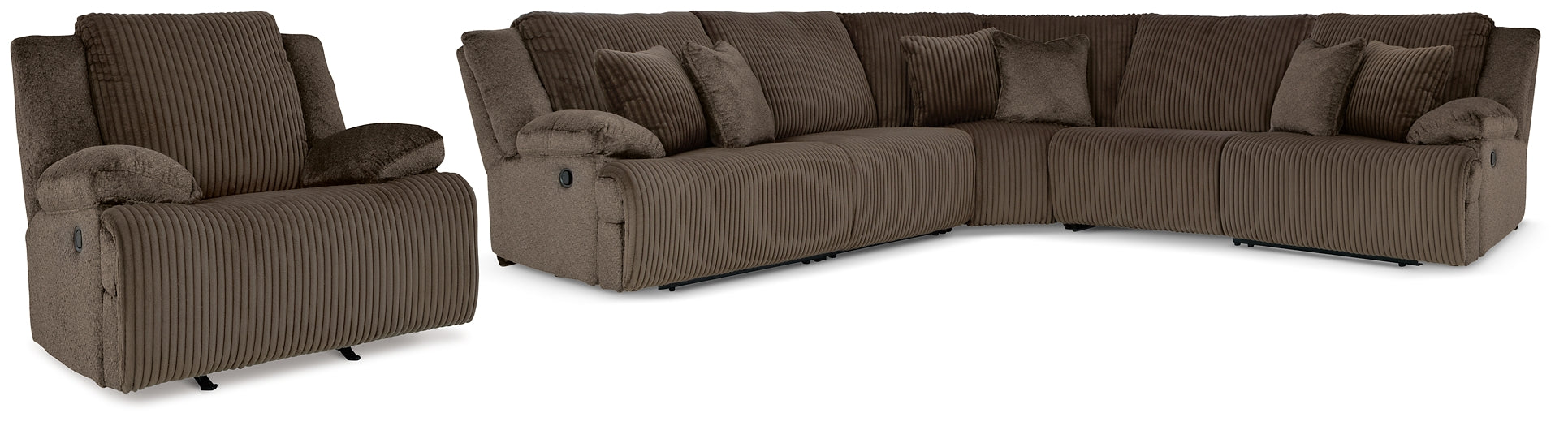 Top Tier 5-Piece Sectional with Recliner