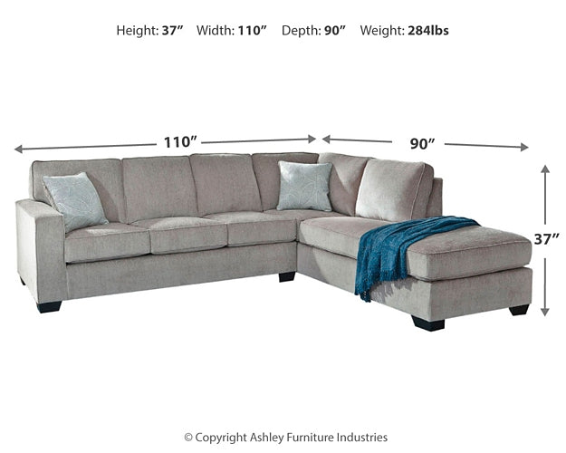 Altari 2-Piece Sleeper Sectional with Chaise