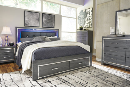 Lodanna  Panel Bed With 2 Storage Drawers