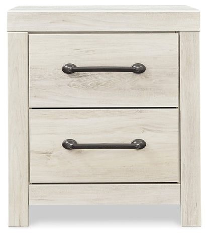 Cambeck  Panel Headboard With Mirrored Dresser, Chest And 2 Nightstands