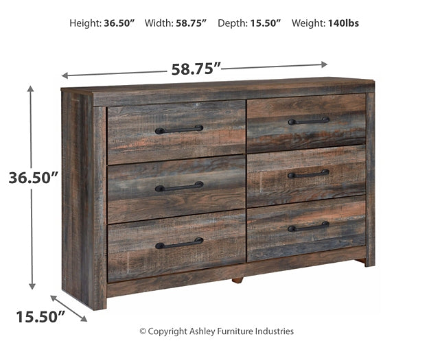 Drystan Twin Panel Bed with Dresser