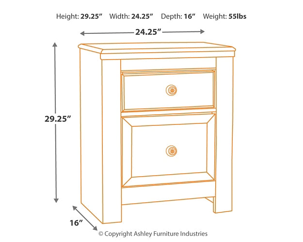 Paxberry Queen Panel Bed with Mirrored Dresser and Nightstand