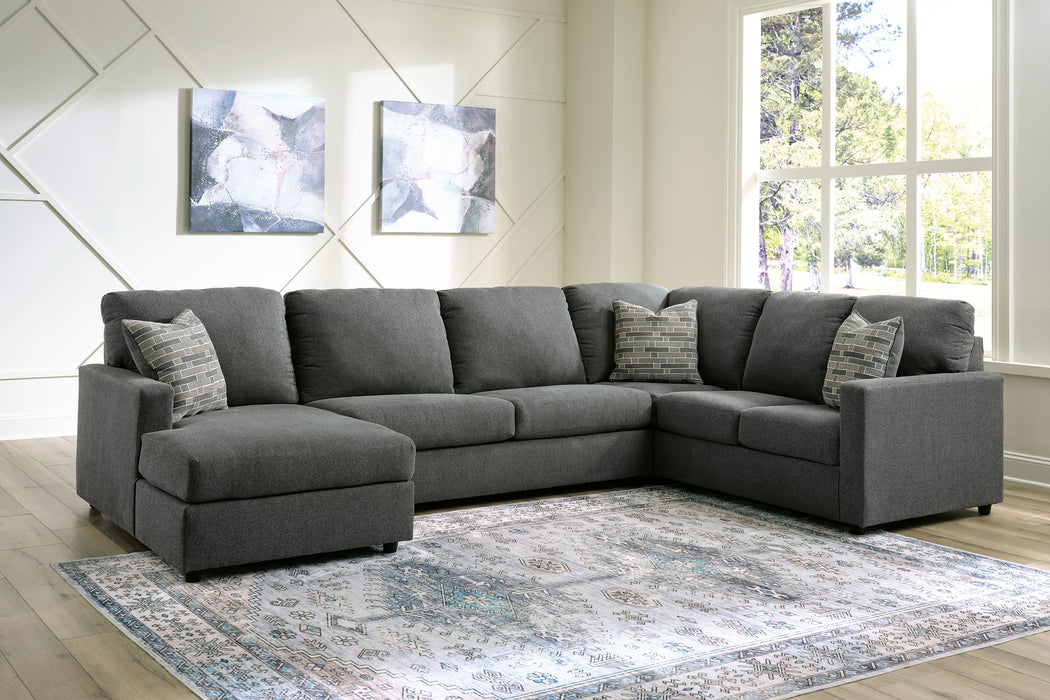 Edenfield 3-Piece Sectional with Ottoman